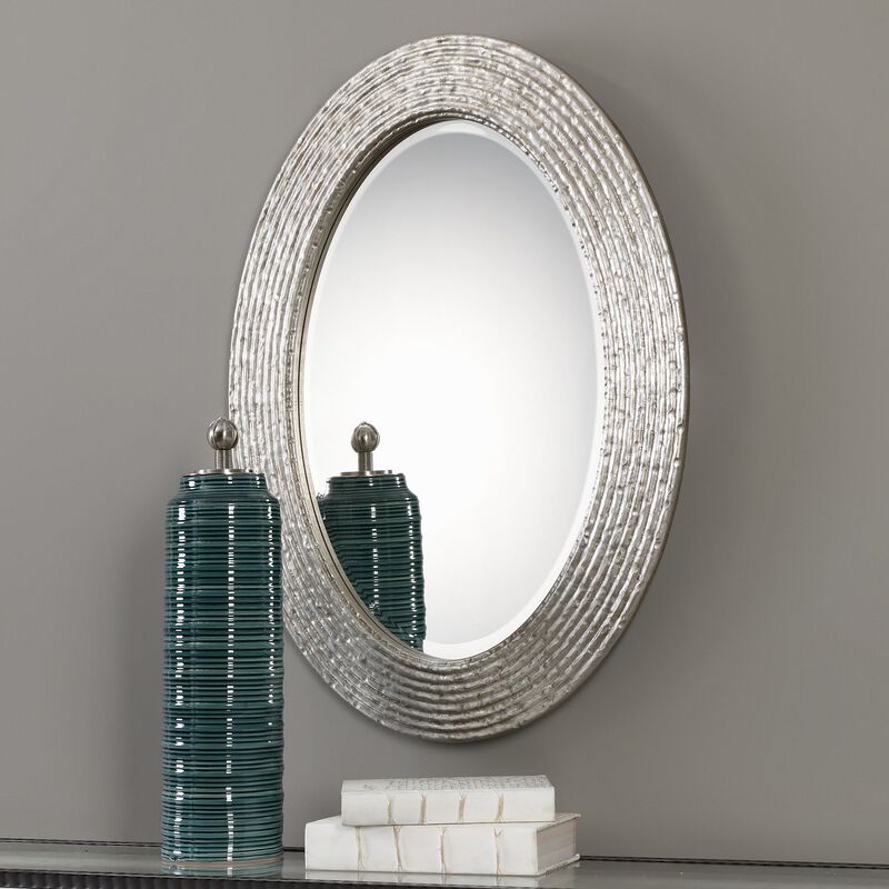 Uttermost Conder Oval Silver Mirror image number 1
